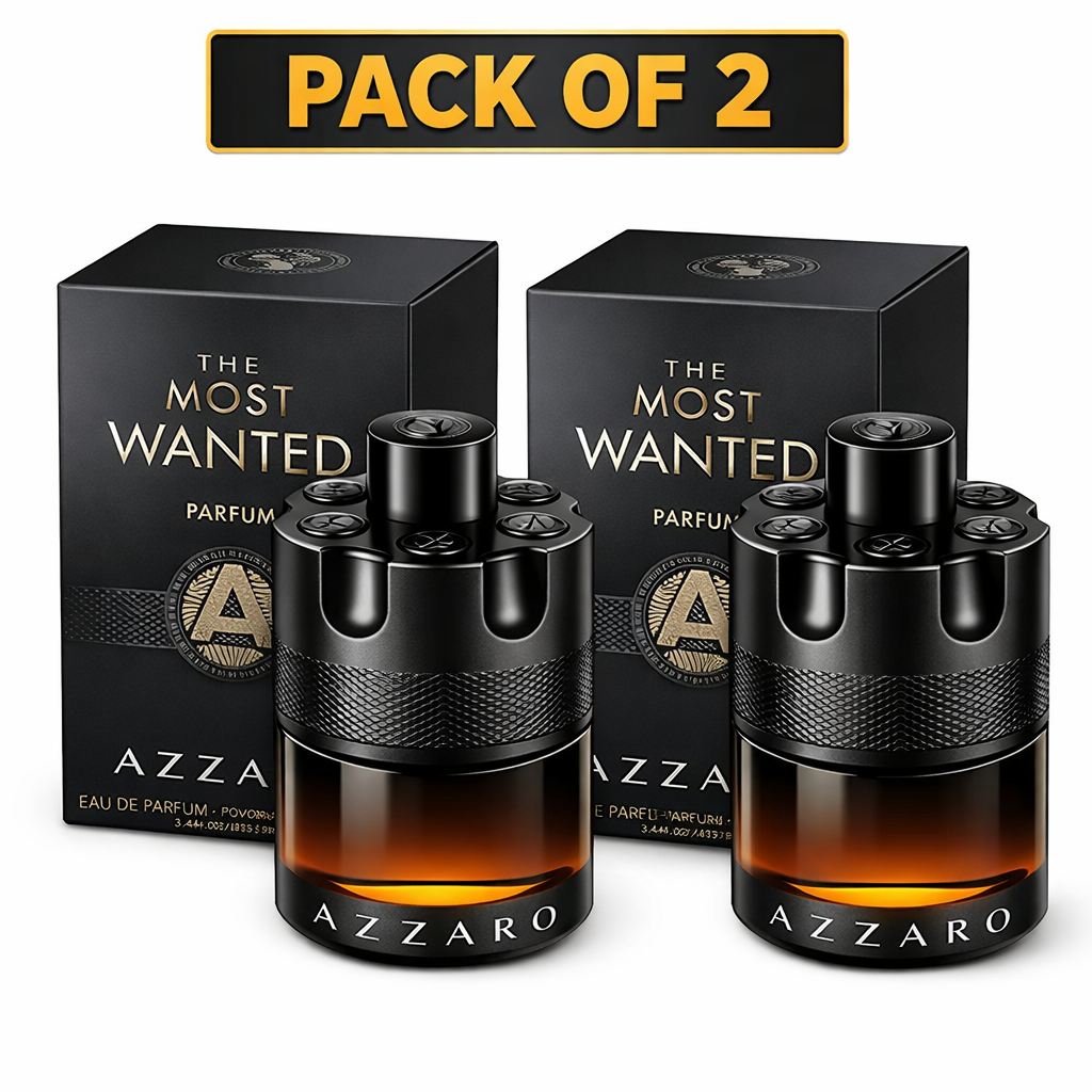 Azzaro The Most Wanted Parfum EDP – Pack of 2 (3.4 oz / 100ml)