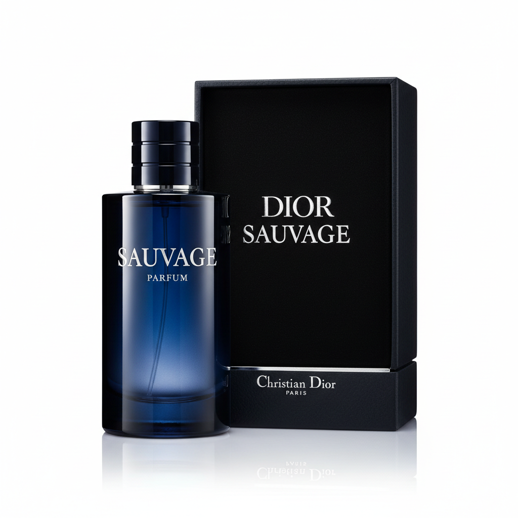 Sauvage Parfum by Christian Dior 3.4 oz bottle with luxury box packaging